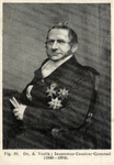 106983 Portret van A. Vrolik, geboren 1810, lid van het Muntcollege te Utrecht; inspecteur-essaieur-generaal ...